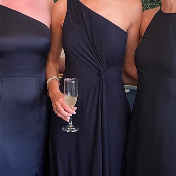 BHLDN Navy Brixen Bridesmaid Dress (US 0) - Picture 3 of 6